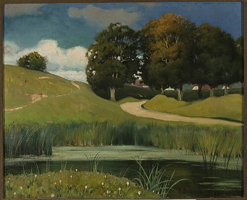 Landscape with a rivulet, 1900, Roman Bratkowski