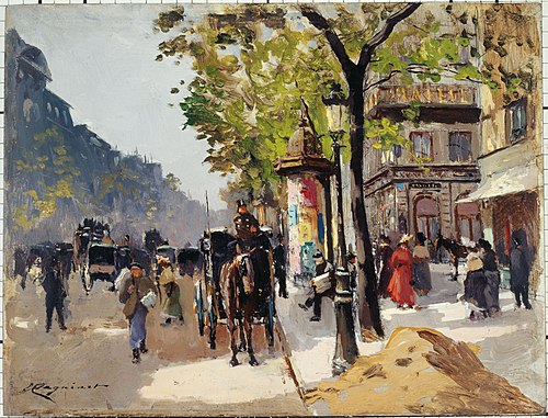 Le Boulevard des Italiens, 1900, Émile Cagniart