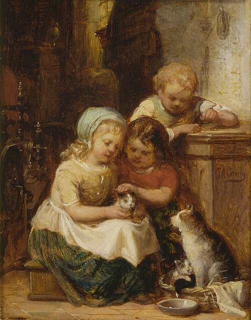 Spelende kinderen, 1862, Johannes Antonius Canta