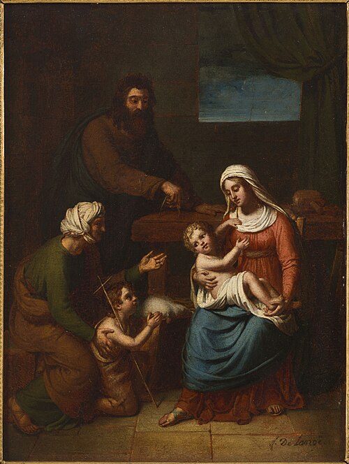 Esquisse pour l'église Saint-Jacques-du-Haut-Pas : La Sainte Famille, 1826, Frédéric Delanoë
