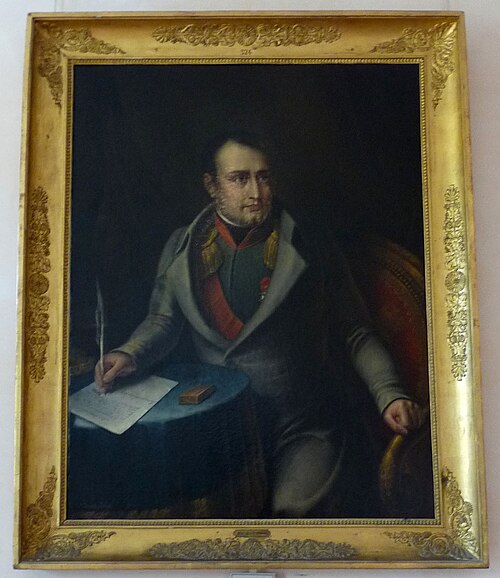 Napoléon Ier signant son abdication à Fontainebleau, , Charles Dusaulchoy