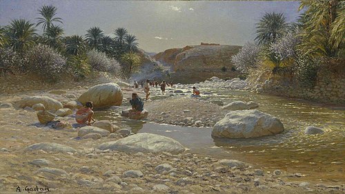 Femmes à la rivière, 1900, Antoine Gadan