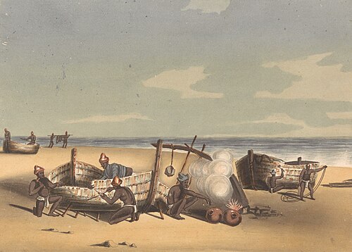 Building and Repairing Masoola Boats, 1828, John Gantz