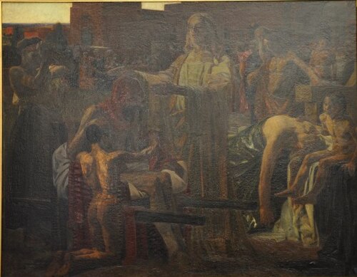 Jésus guérissant les malades, 1902, Clément Gontier