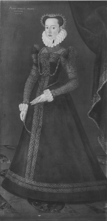 Anna, Elisabeth oder Barbara, Tochter des Pfalzgrafen Wolfgang von Zweibrücken-Veldenz, 1575, Master of the Vohenstrauss Portrait