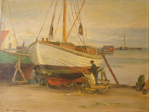 From a habour., 1920, Axel Johansen
