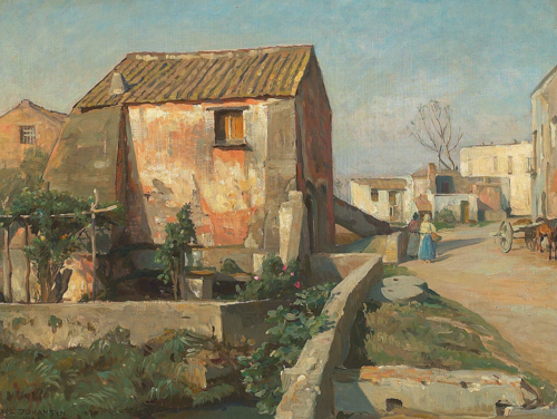 A watermill near Pompei., 1920, Axel Johansen