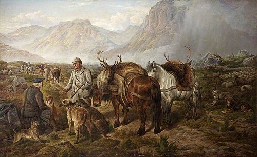 Bringing Home the Deer, 1867, Charles Jones