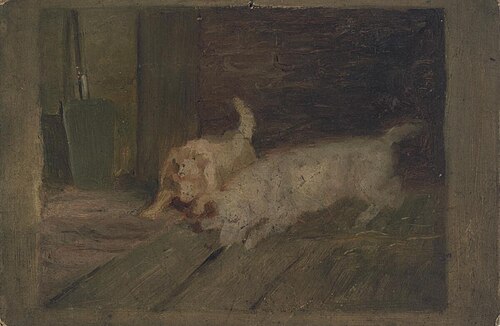 Dogs at play, 1870, Charles Jones