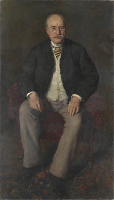 Portrait of Edward Habich, 1885, Johannes Kleinschmidt