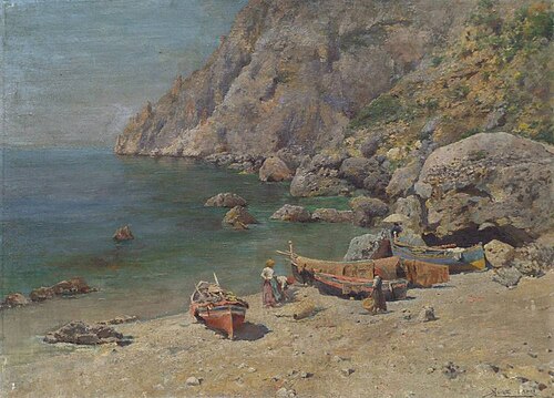 View of Capri, 1890, Augusto Lovatti