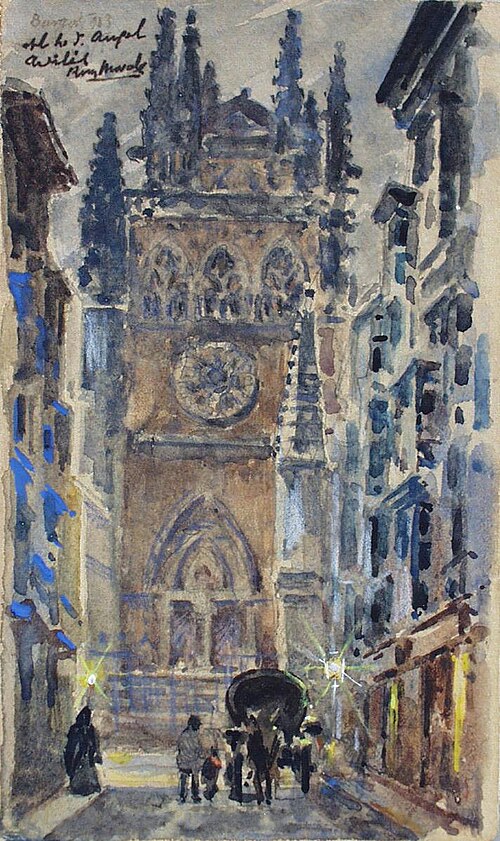 Portada de la Catedral de Burgos, 1903, Manuel Ruiz Sanchez Morales