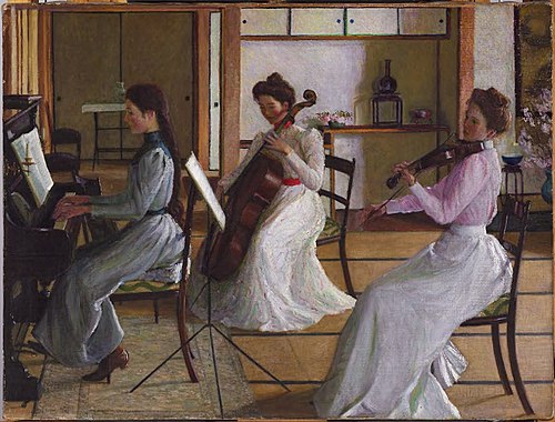 The Trio, Tokyo, Japan, 1899, Lilla Cabot Perry