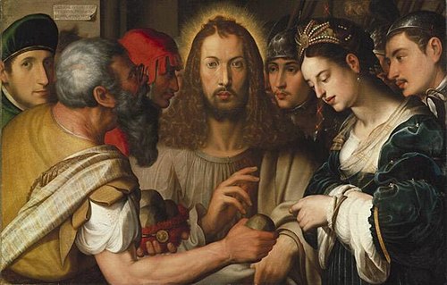 Le Christ et la femme adultère, 1637, Johann Georg Fischer