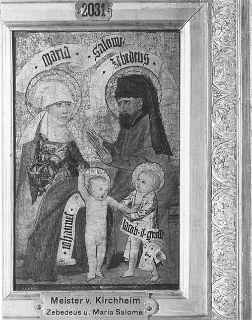 Zebedeus and Maria Salome with John and James the Greater, 1500, Master of Kirchheim
