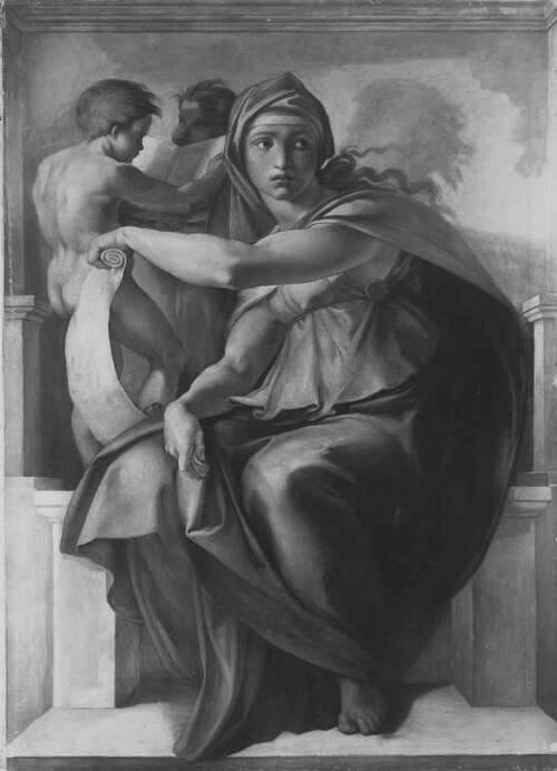 Die lybische Sibylle (nach Michelangelo), 1870, Karl Josef Schwarzer