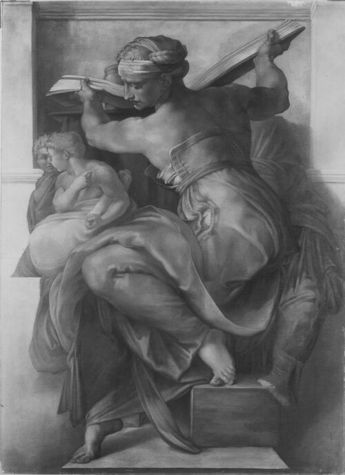 Die Delphische Sibylle (nach Michelangelo), 1870, Karl Josef Schwarzer