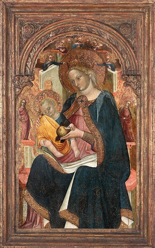 Virgin and Child Enthroned with Eight Angels, 1410, Nicolò di Pietro