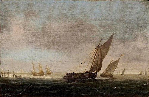 Marine (version de Strasbourg), 1650, Willem Van de Velde le Jeune