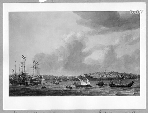 View of Malta, 1677, Willem Van de Velde le Jeune