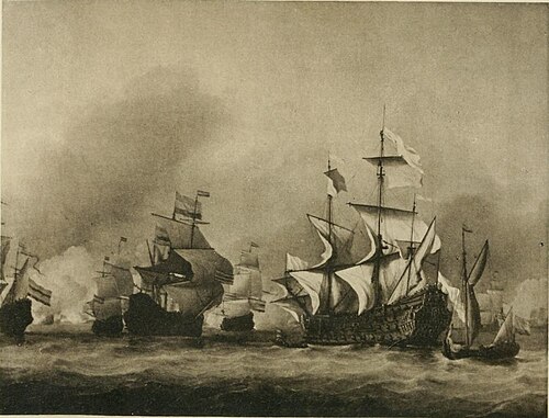 The surrender of the Royal Prince, 1670, Willem Van de Velde le Jeune