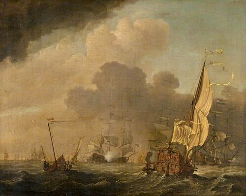 A States Yacht Running down towards the Dutch Fleet, , Willem Van de Velde le Jeune