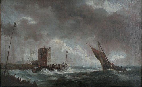 Mer agitée, 1800, Willem Van de Velde le Jeune
