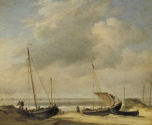Coastal View, 1660, Willem van de Velde the Younge