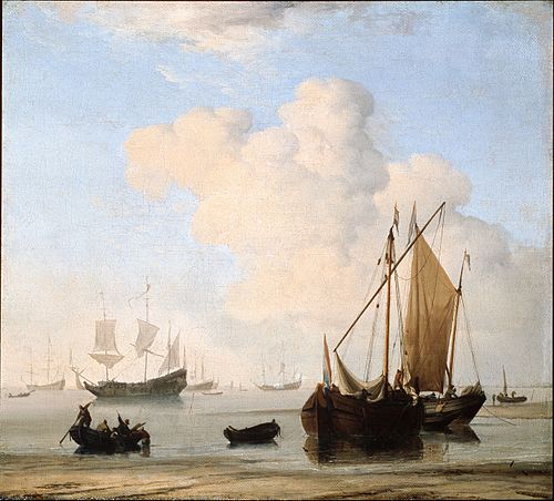 A Calm, 1663, Willem van de Velde the Younge