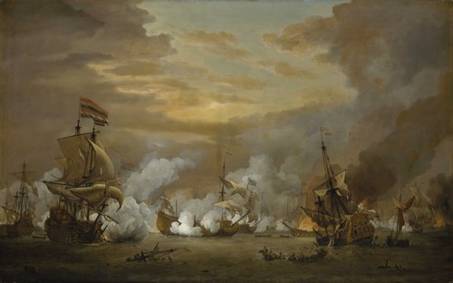 The Battle of the Texel, 11-21 August 1673, 1680, Willem Van de Velde le Jeune