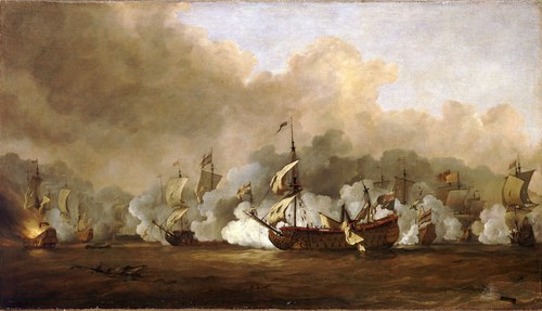 The Battle of the Texel, 11-21 August 1673, , Willem Van de Velde le Jeune