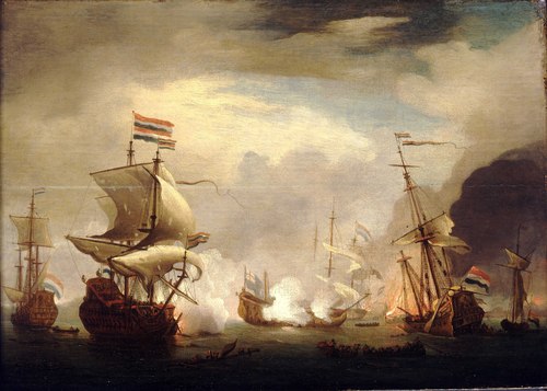 The Battle of the Texel, 11-21 August 1673, , Willem van de Velde the Younge