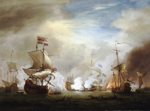 The Battle of the Texel, 11-21 August 1673, , Willem van de Velde the Younge
