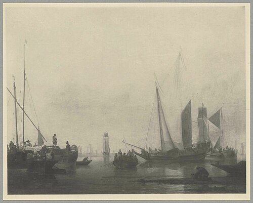 View on a River, 1660, Willem van de Velde the Younge