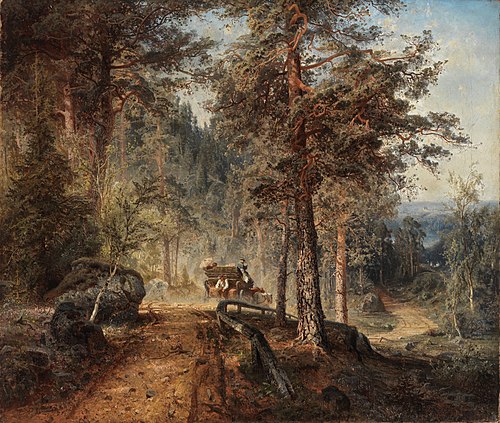 Road in Häme, 1860, Werner Holmberg