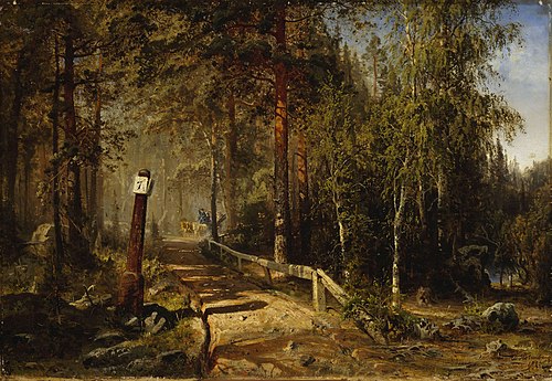 Mail Road in Häme, 1860, Werner Holmberg