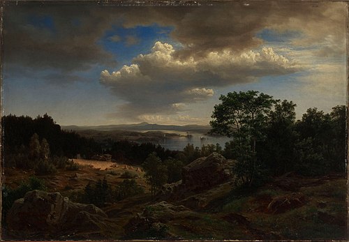 Finskt landskap, 1855, Werner Holmberg