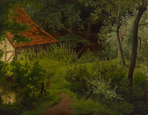 Farmhouse in the Woods, Study, 1855, Werner Holmberg