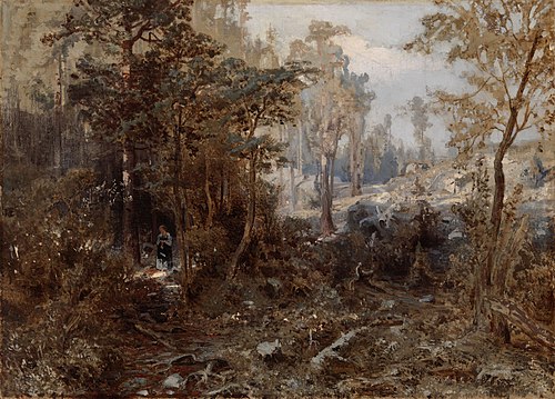 Forest Landscape near Näsijärvi ; Unfinished, 1859, Werner Holmberg
