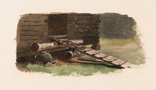 Kulkulauta latoon, 1859, Werner Holmberg