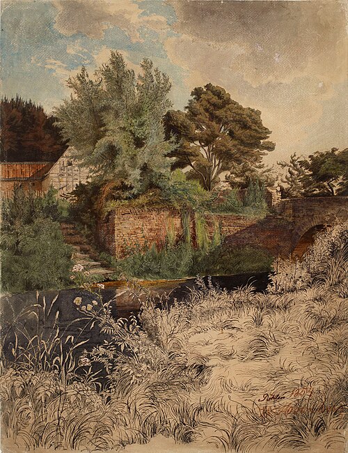 Kivisilta Pöhlenissä, 1854, Werner Holmberg