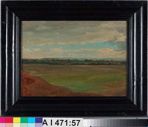 Broad Landscape, Study, 1855, Werner Holmberg
