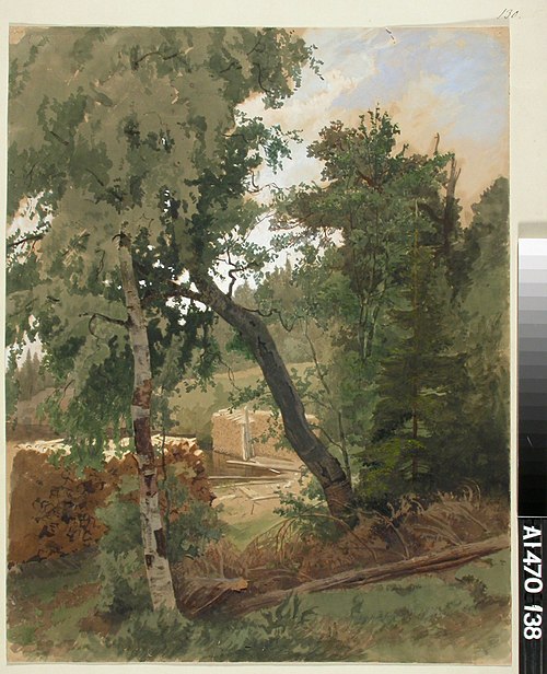 Landscape from Leppälahti, 1859, Werner Holmberg