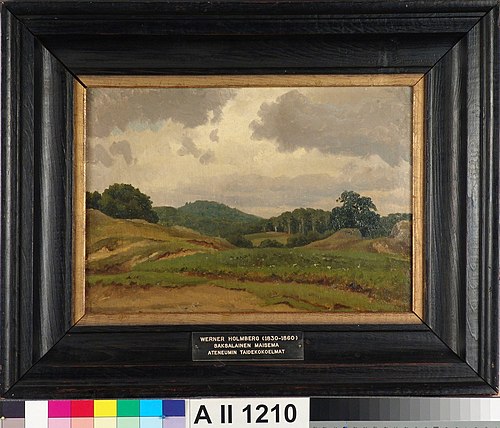Tyskt landskap, 1856, Werner Holmberg