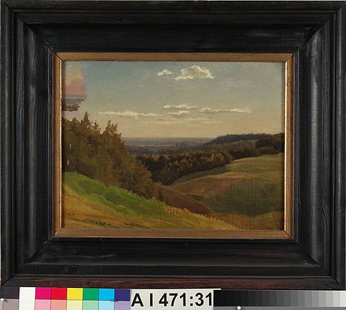 Laaja näköala, harjoitelma, 1855, Werner Holmberg