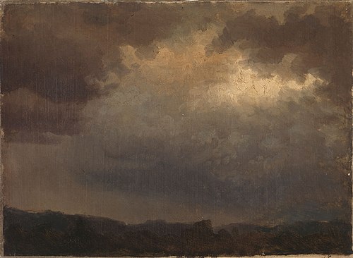 Synkkä taivas, harjoitelma, 1854, Werner Holmberg