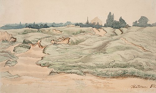 Hiekkadyynejä Hildenissä Saksassa, 1854, Werner Holmberg