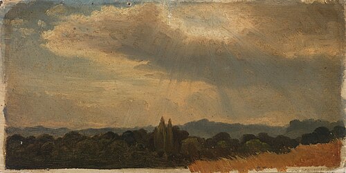 High sky above the landscape, practice, , Werner Holmberg