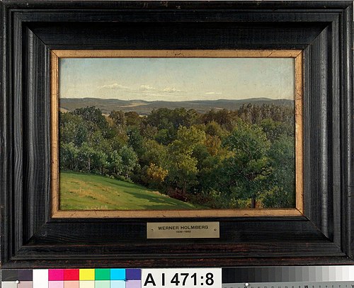Näköala vuorelta, harjoitelma, 1855, Werner Holmberg