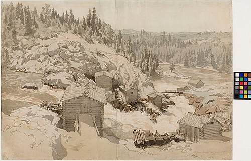 Kyröskoski, 1857, Werner Holmberg